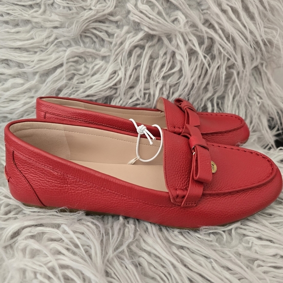 Kate Spade Red Leather Loafers 8usa - Picture 3 of 10